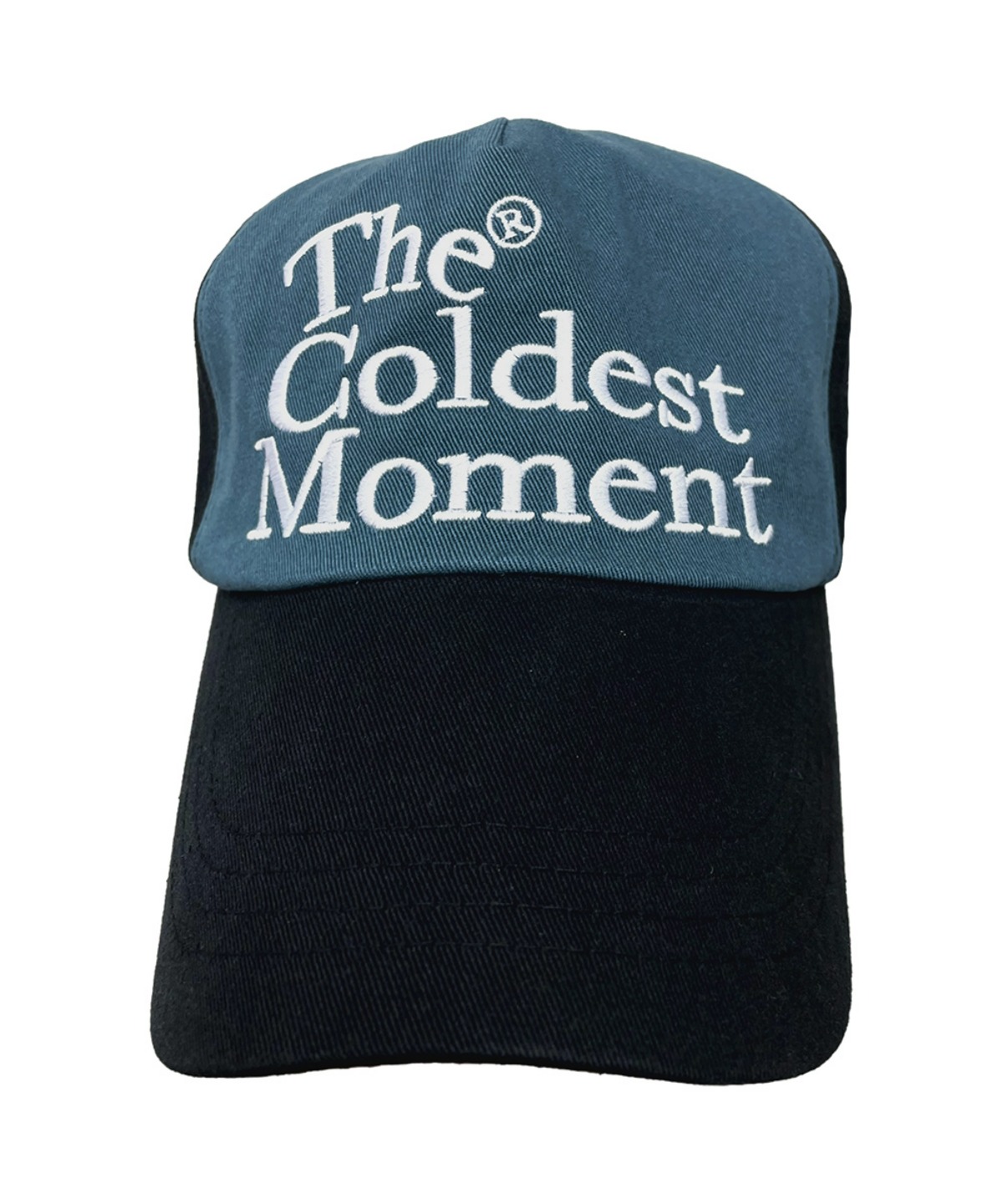THE COLDEST MOMENT더콜디스트모먼트 TCM logo cap (blue green)