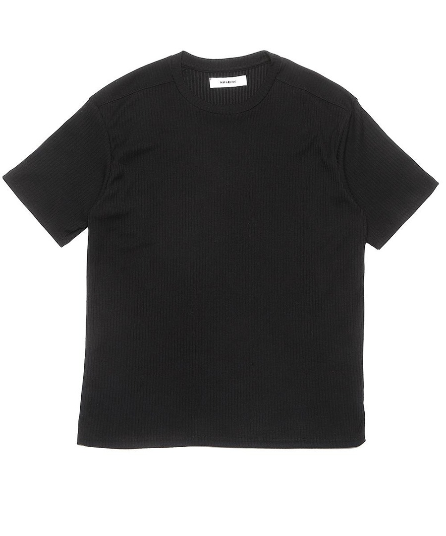 Haleine알렌느 BLACK Shoulder half raglan cable 1/2 t-shirts(ST010)