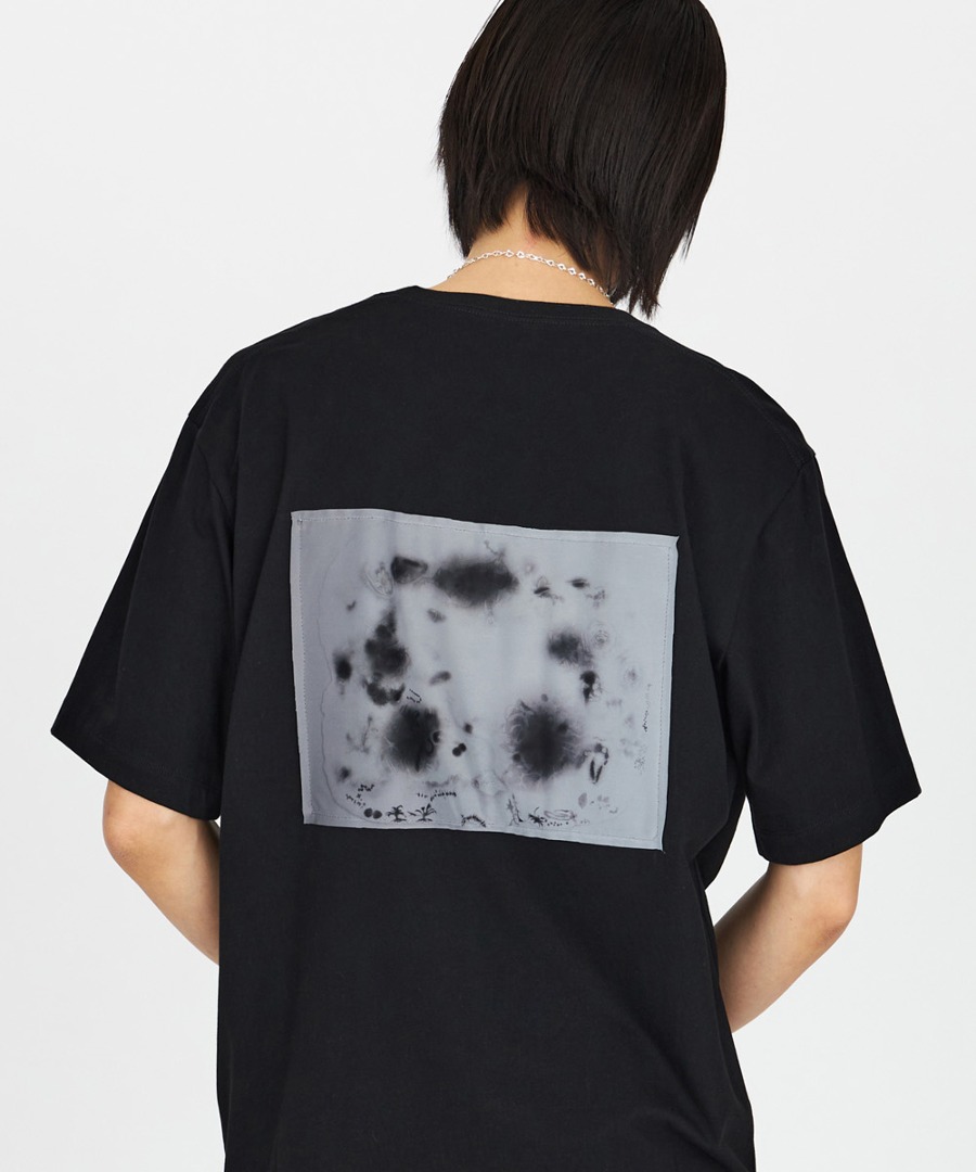 YOUTH유스 SS23 ‘Dust’ Printing Panel T-Shirt Black