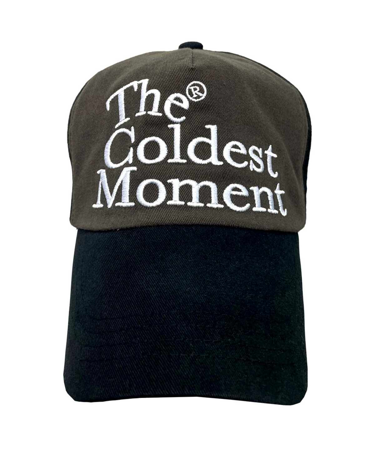 THE COLDEST MOMENT더콜디스트모먼트 TCM logo cap (dark brown)
