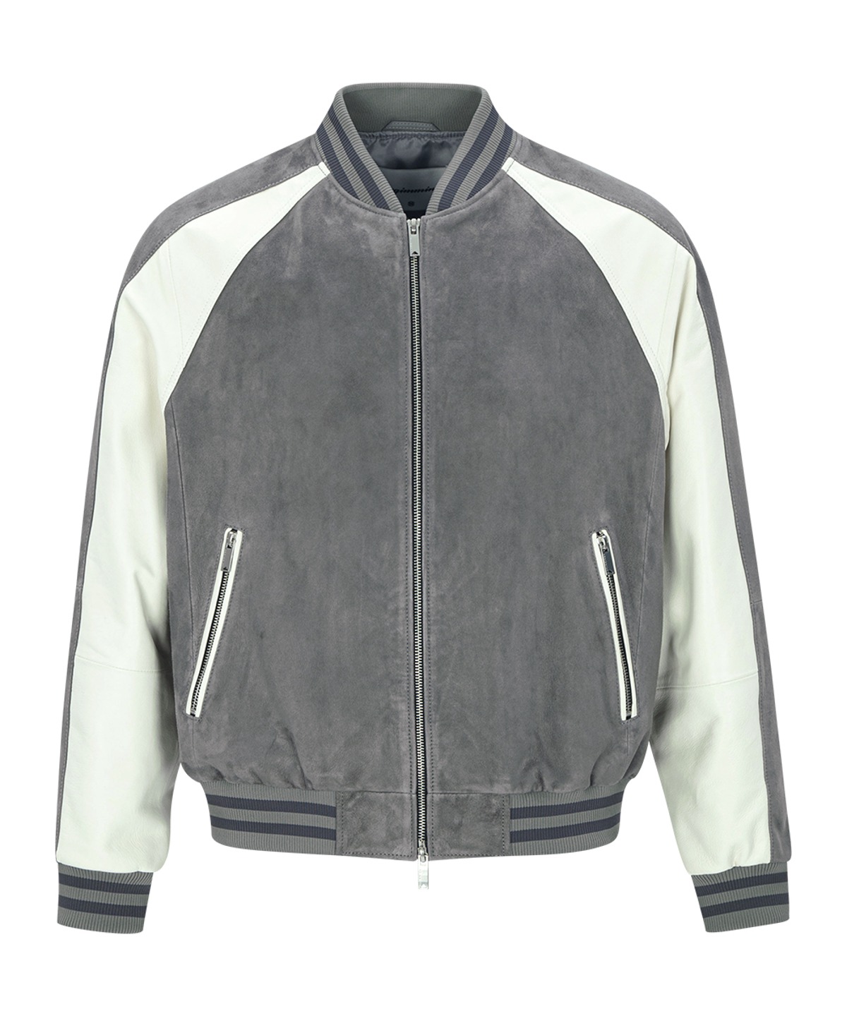 UNGIMMICK언지미크 Suede Two Way Bomber Jacket  / Goat skin (Grey)