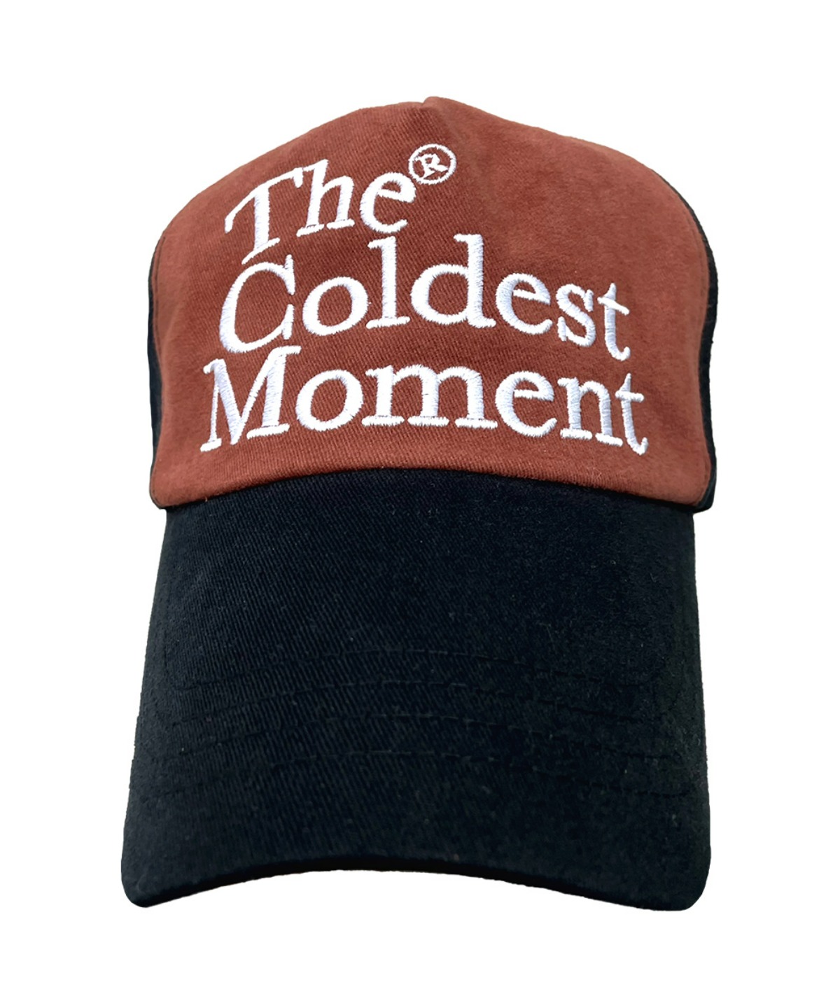 THE COLDEST MOMENT더콜디스트모먼트 TCM logo cap (dark orange)