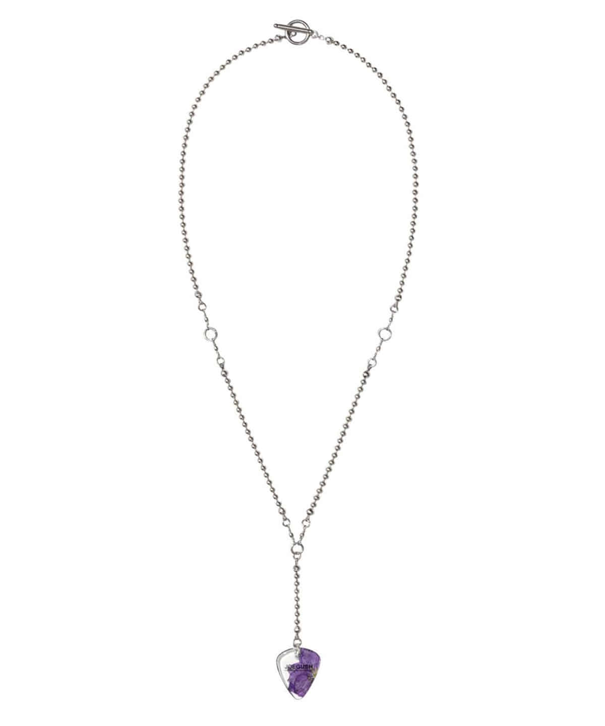 JOEGUSH조거쉬 JOEGUSH Pick Necklace (Purple Larkspur)