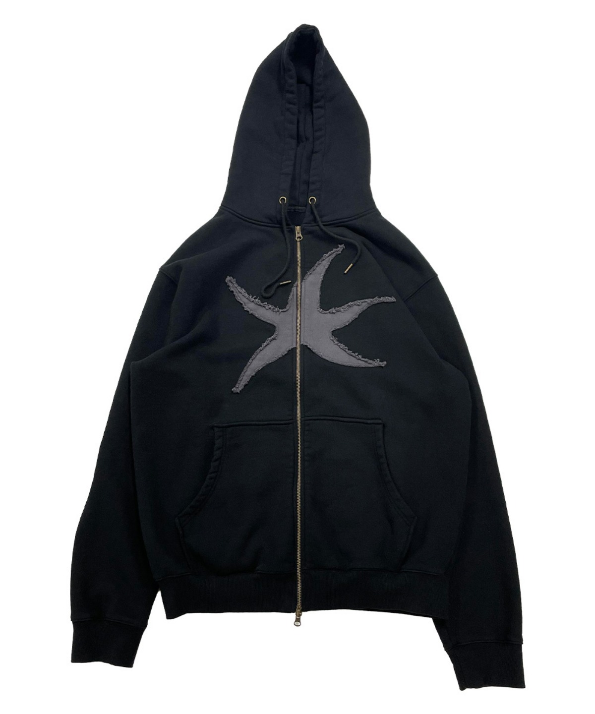 THE COLDEST MOMENT더콜디스트모먼트 TCM starfish hooded zip-up (black) (4/10 예약배송)