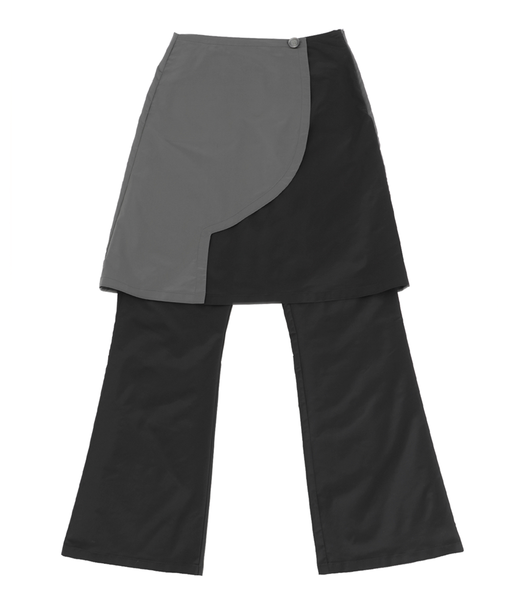 GODASHIN고다신 ARCHIVE Wrap Skirt Pants (black)