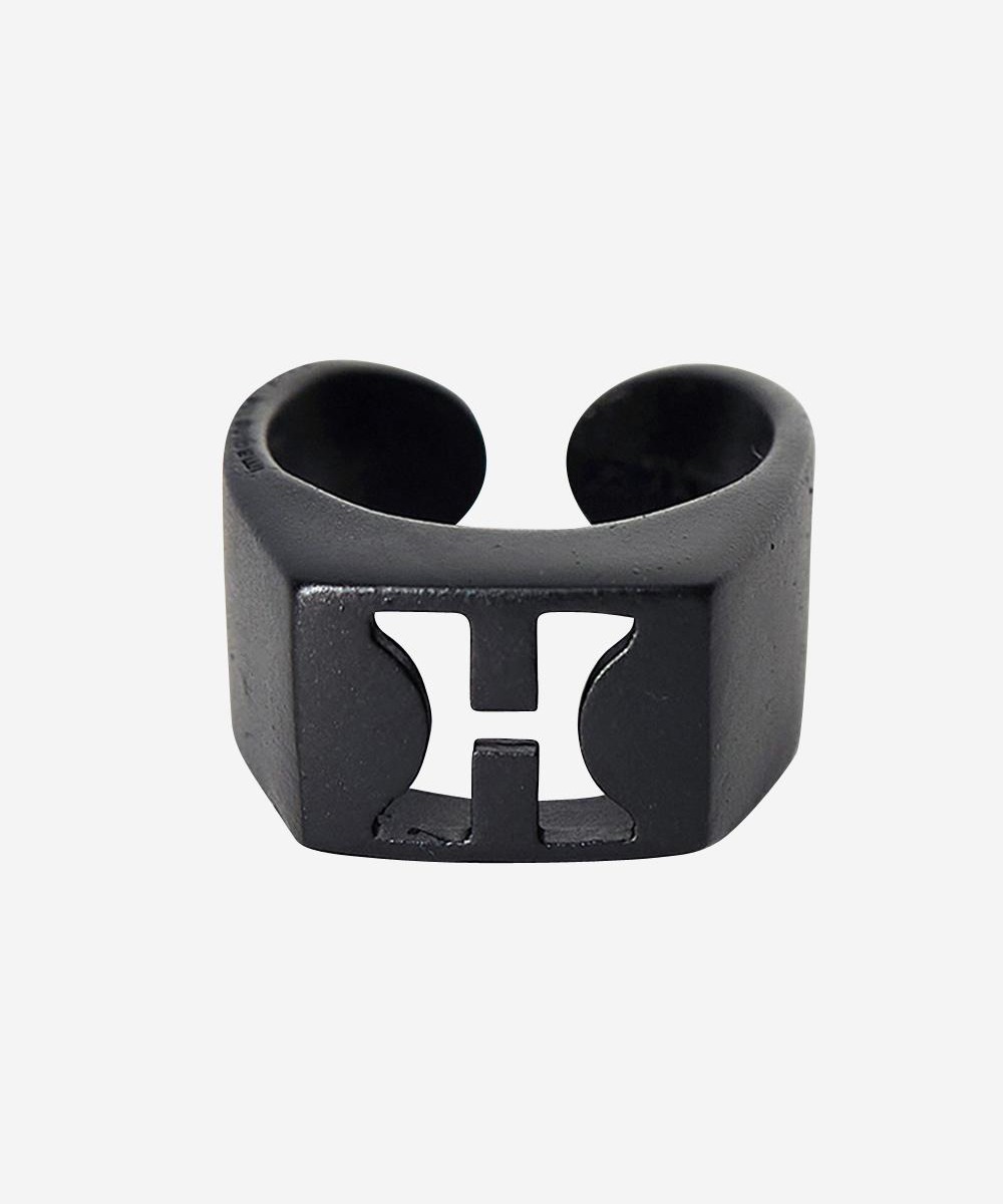 Haleine알렌느 COATED BLACK H punched ring(SA106)