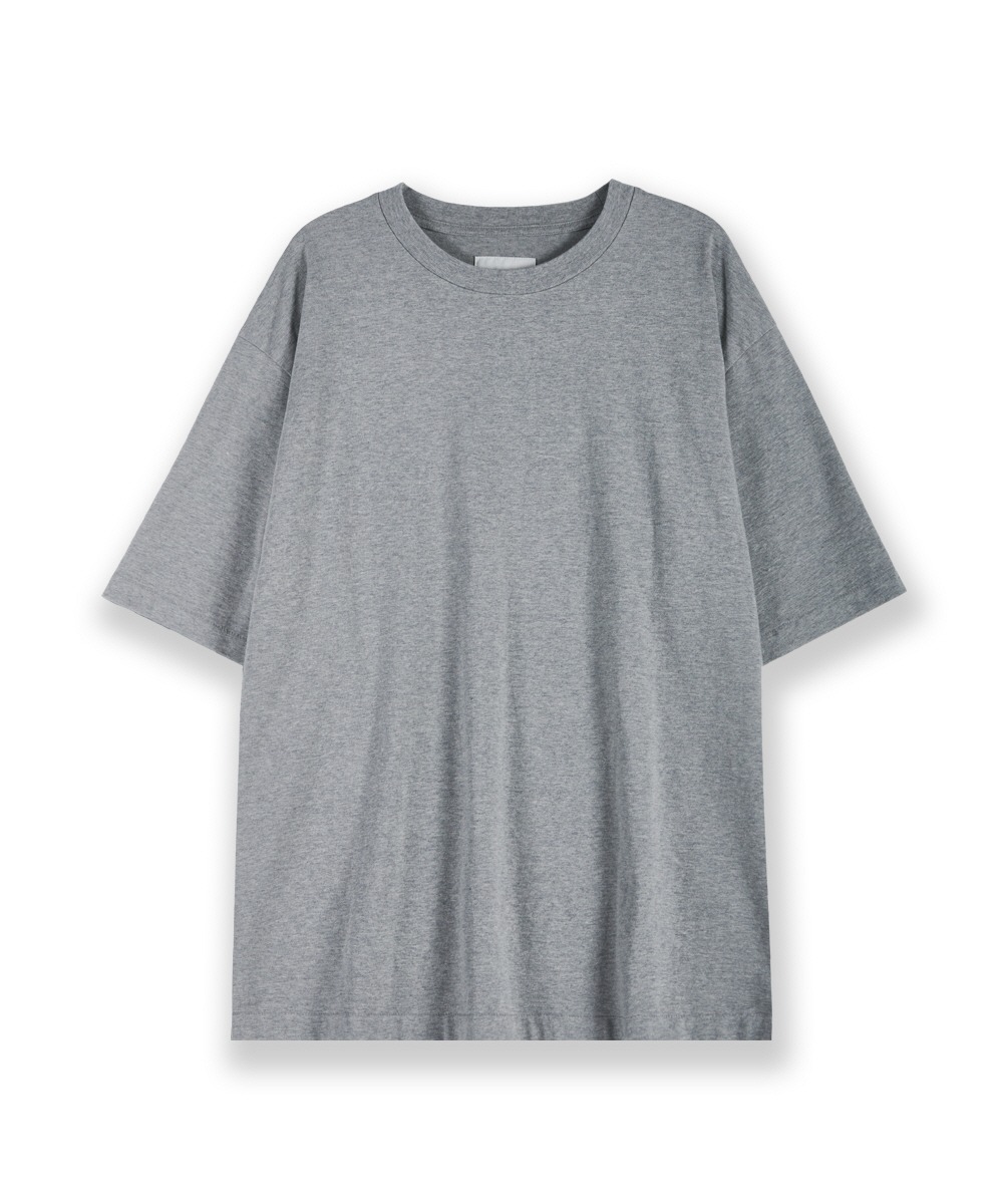 PERENN퍼렌 oversized 1/2 T-shirts_melange gray