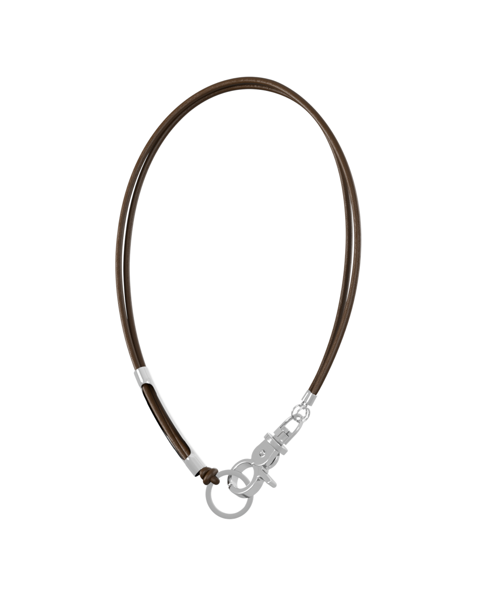 SAGEGASAGE세이지가세이지 3way Leather Necklace - Brown