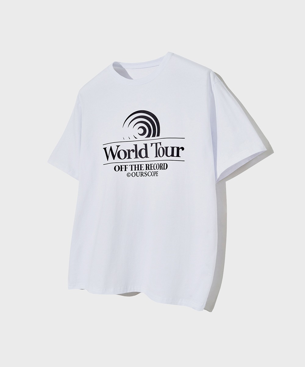 OURSCOPE아워스코프 World Tour OTR T-Shirts (White)