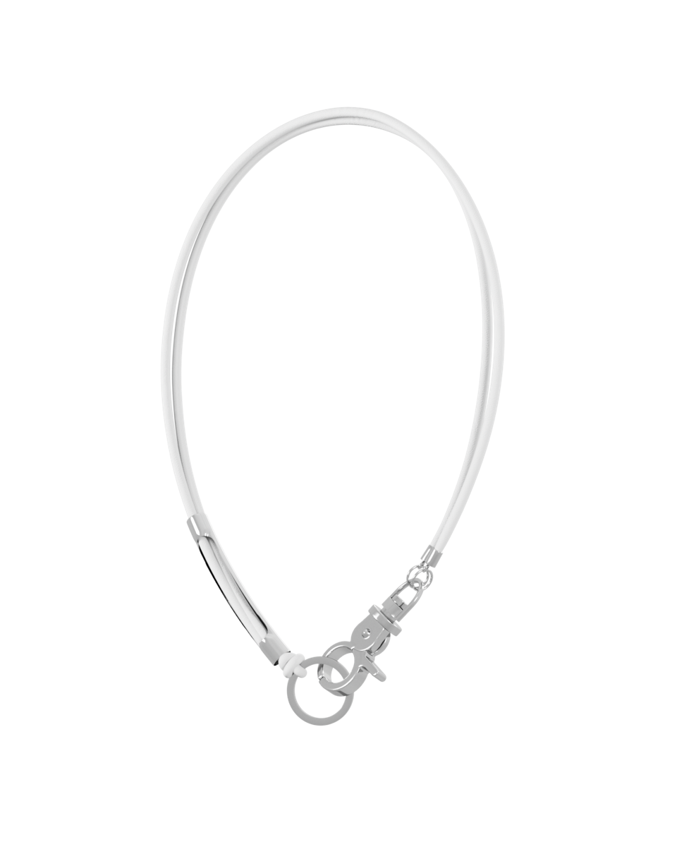 SAGEGASAGE세이지가세이지 3Way Leather Necklace - White