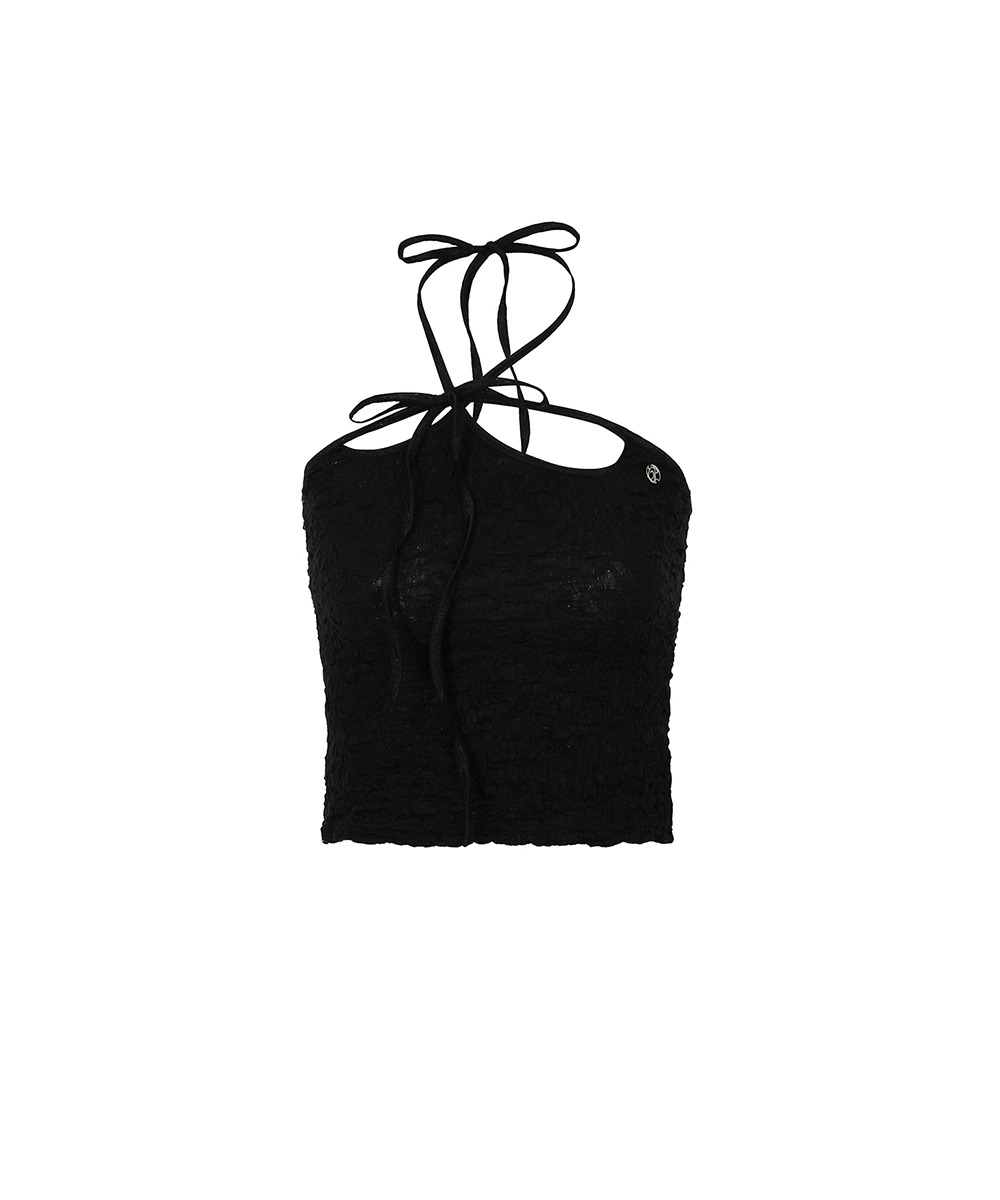 PAIN OR PLEASURE페인오어플레져 ORCHID TUBE TOP black [3/4 pre-order delivery]