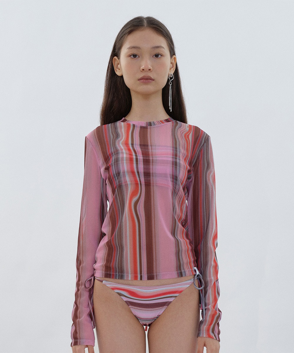 PISCESS파이시스 Holographic Mesh Top_Red
