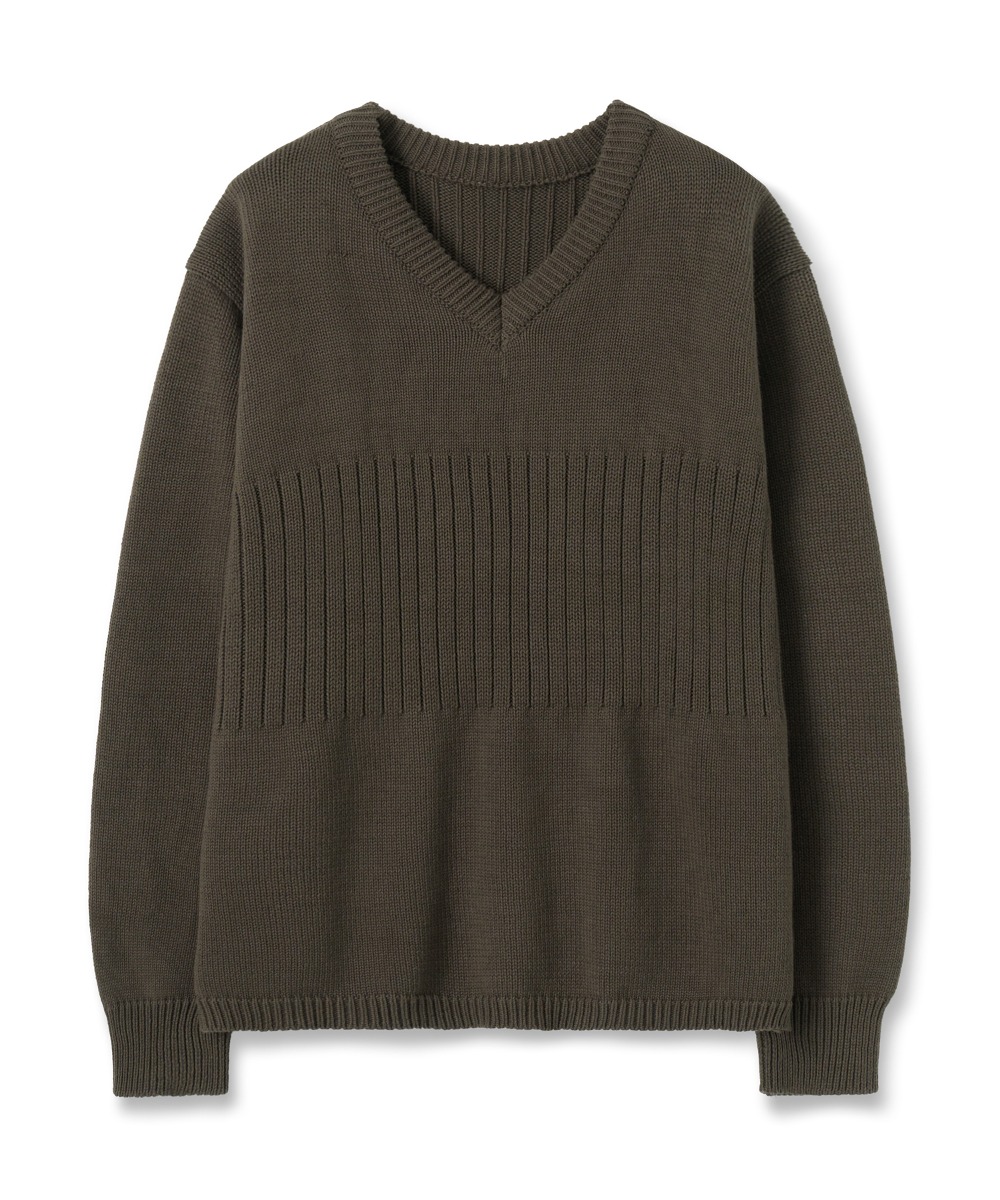 NOUN노운 v neck knit (brown)