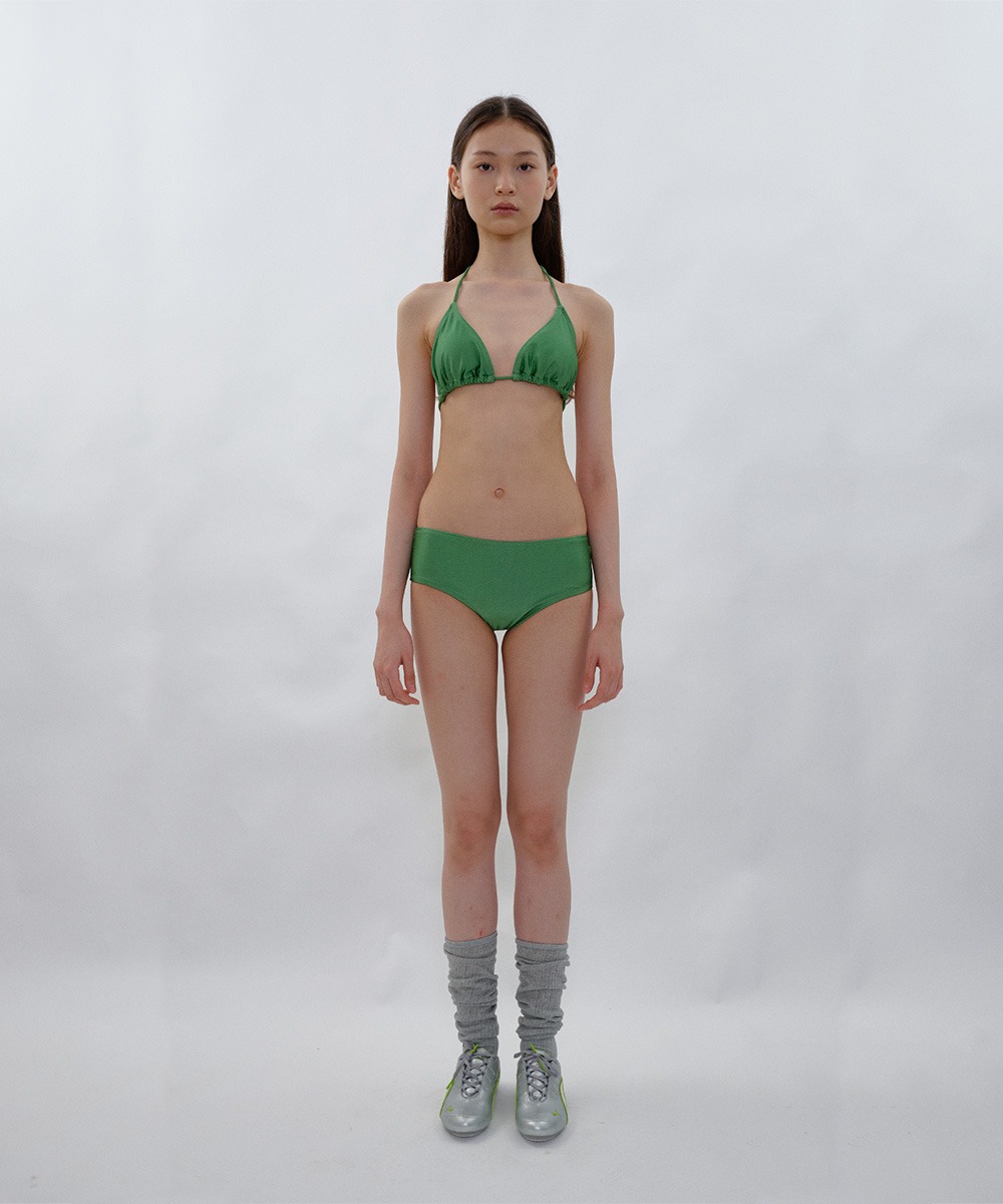 PISCESS파이시스 Solid Triangle Bikini - Green