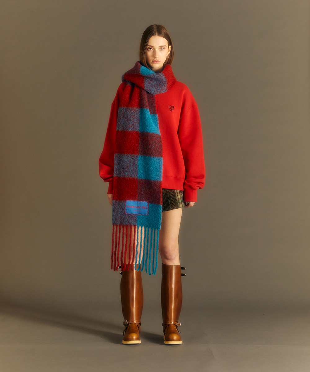 Andersson Bell앤더슨벨 (ESSENTIAL) BILLY NEW CHECK SCARF aaa324u(RED)