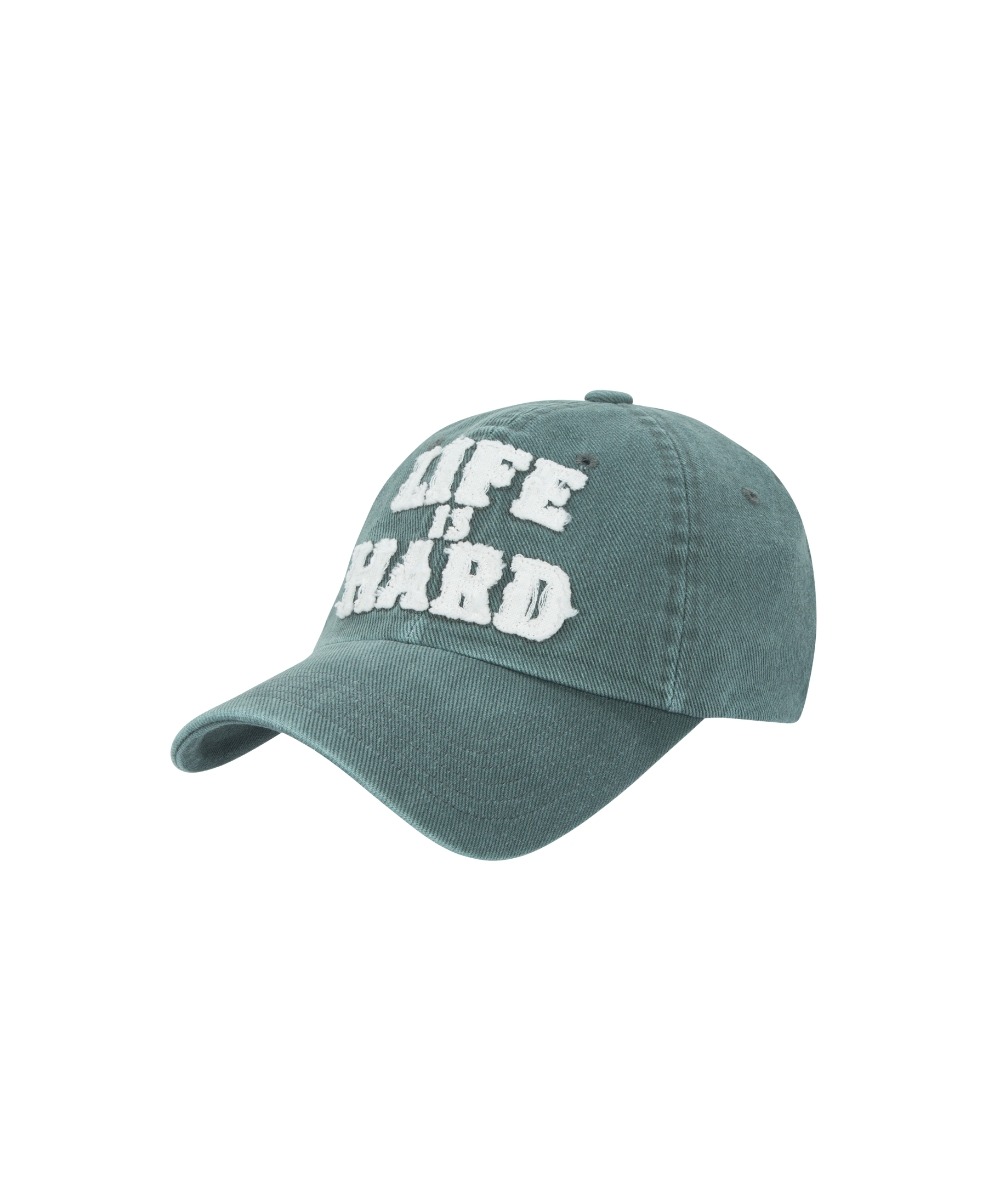 THEVINYLHOUSE더바이닐하우스 LIFE IS HARD PIGMENT CAP GREEN