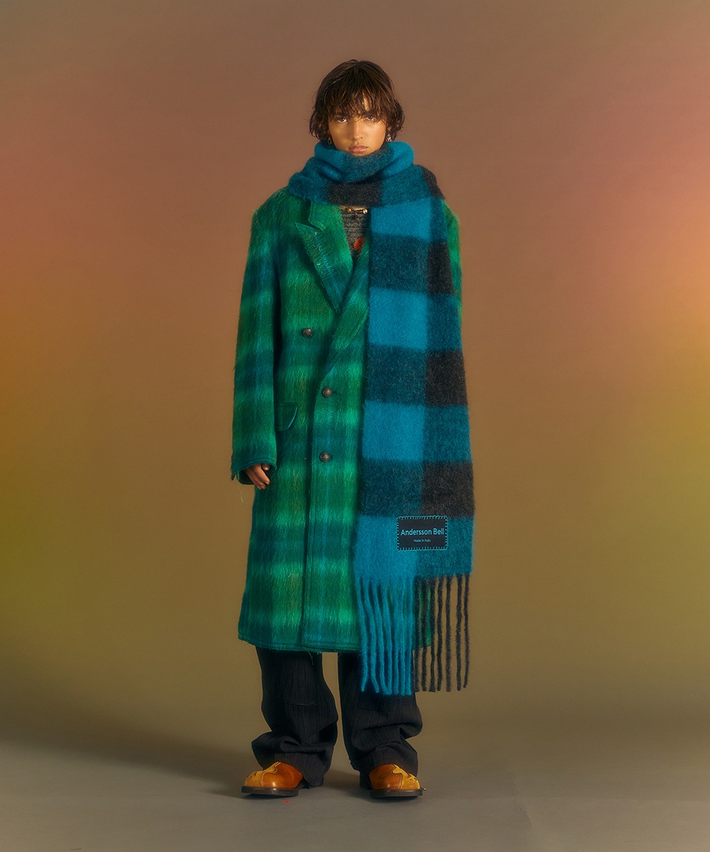 Andersson Bell앤더슨벨 (ESSENTIAL) BILLY NEW CHECK SCARF aaa324u(BLACK)