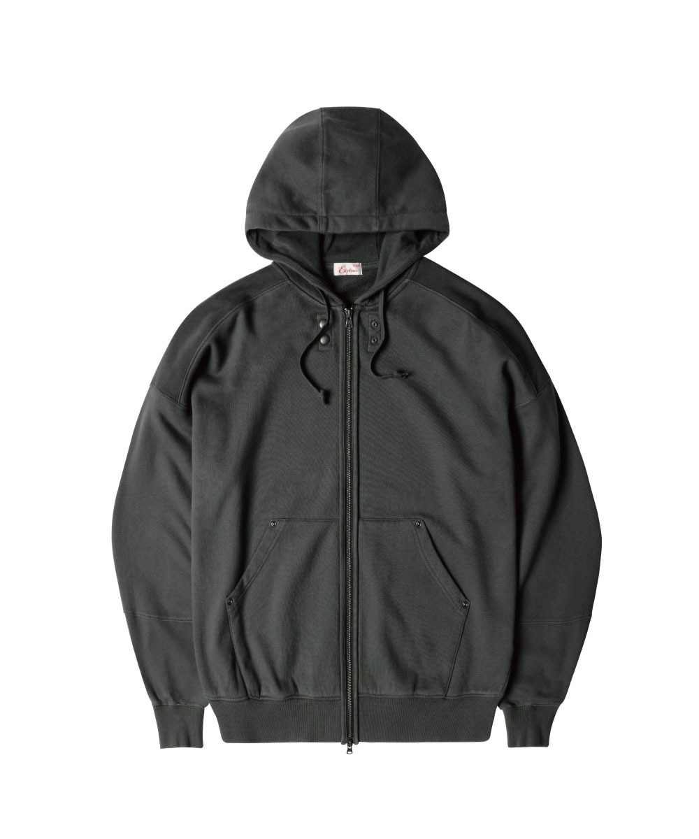 etce이티씨이 WASHED HOOD ZIP-UP (CHARCOAL)