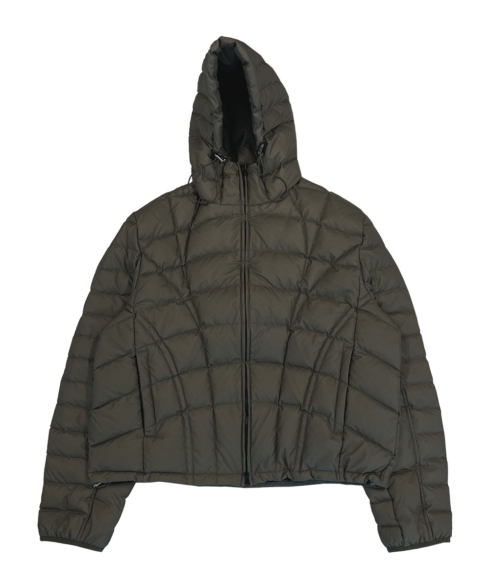 THE COLDEST MOMENT더콜디스트모먼트 TCM web light puffer jacket (khaki brown)