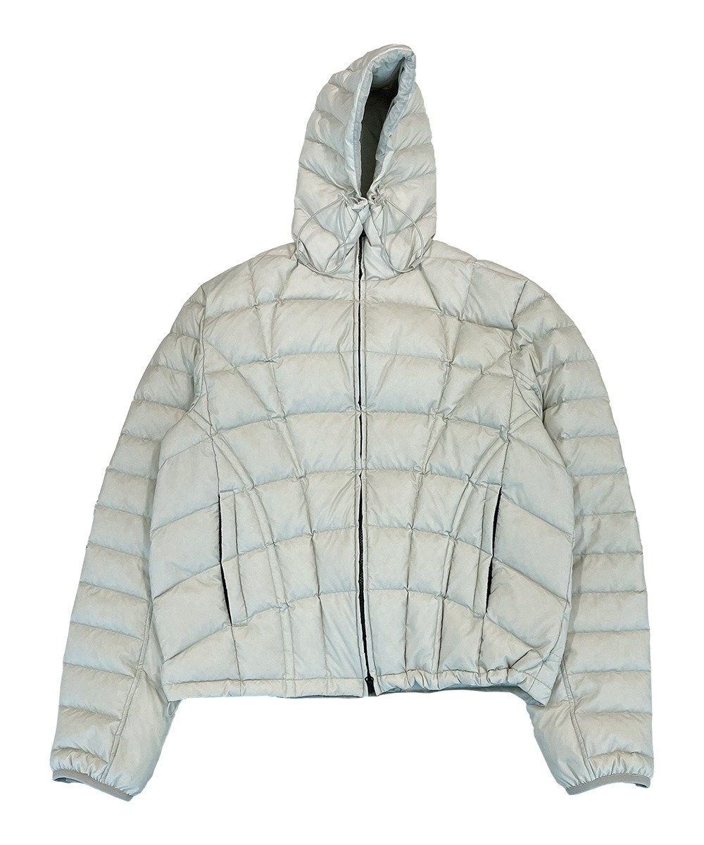 THE COLDEST MOMENT더콜디스트모먼트 TCM web light puffer jacket (light grey)