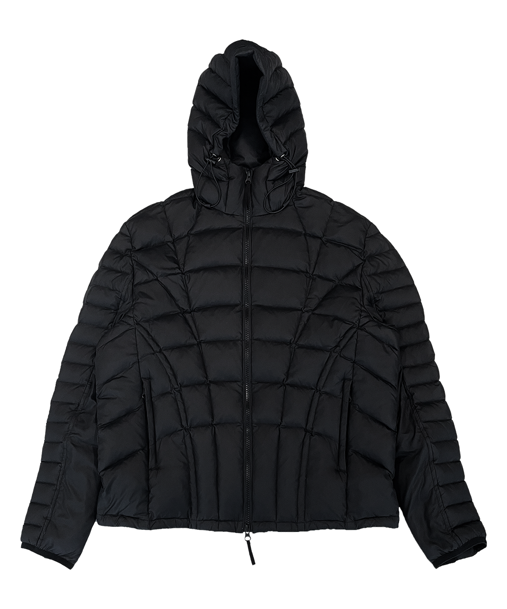 THE COLDEST MOMENT더콜디스트모먼트 TCM web light puffer jacket (black)