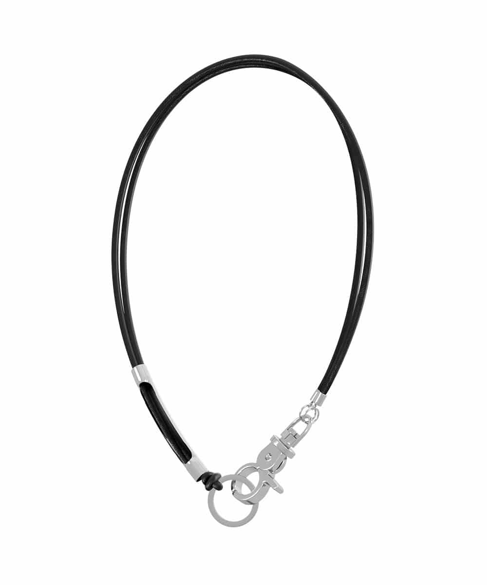 SAGEGASAGE세이지가세이지 3way Leather Necklace (Black)