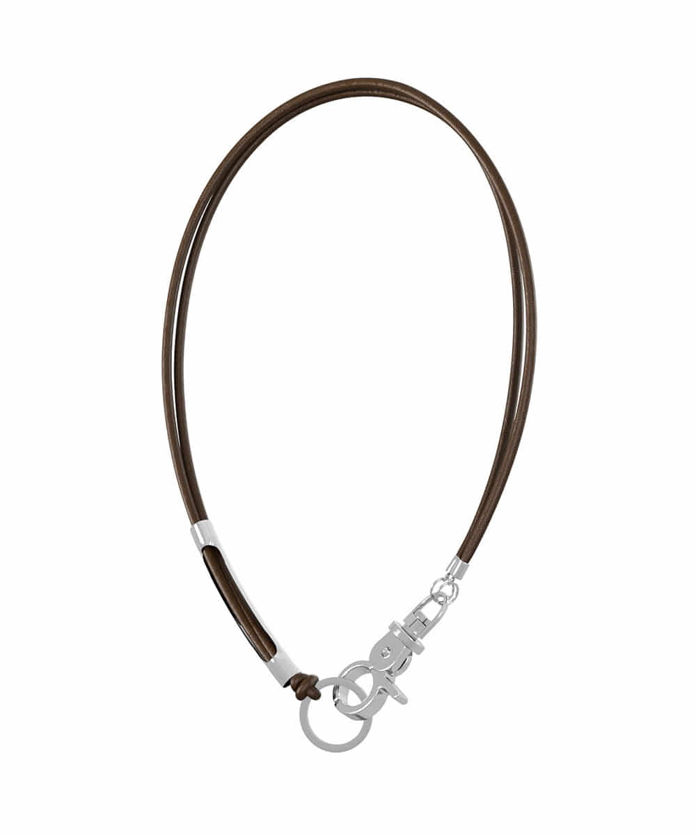 SAGEGASAGE세이지가세이지 3way Leather Necklace (Brown)