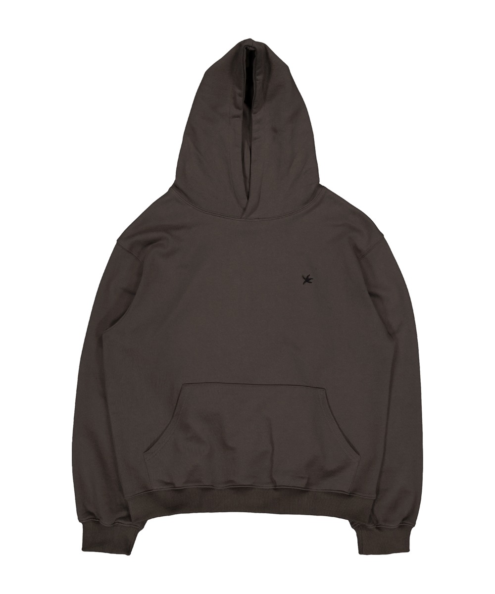 THE COLDEST MOMENT더콜디스트모먼트 TCM starfish mini logo hoodie (dark brown)