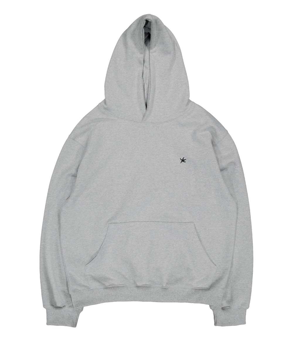 THE COLDEST MOMENT더콜디스트모먼트 TCM starfish mini logo hoodie (grey)