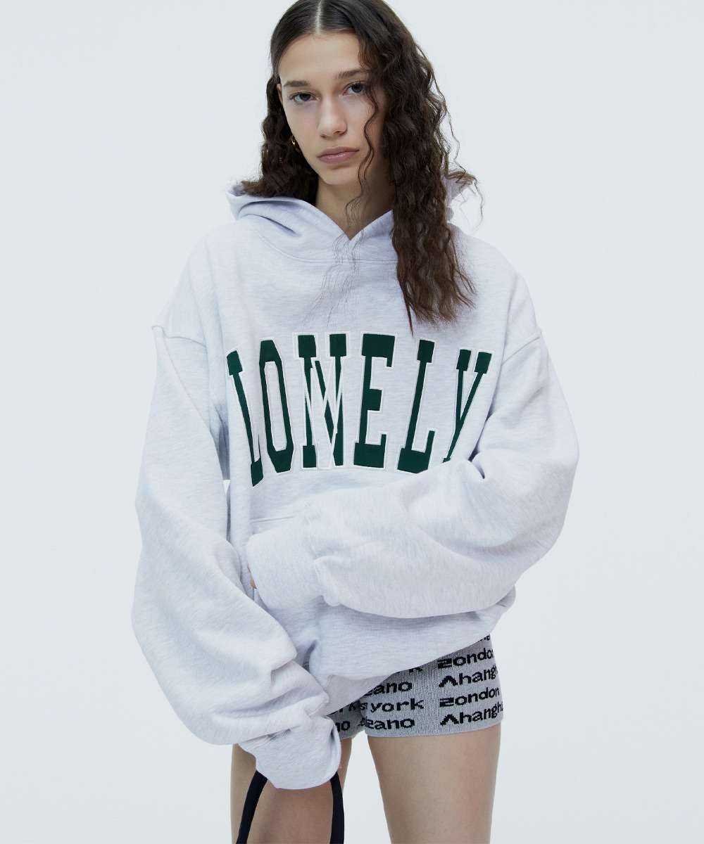 NOHANT노앙 LONELY/LOVELY HOODIE ASH GRAY-GREEN