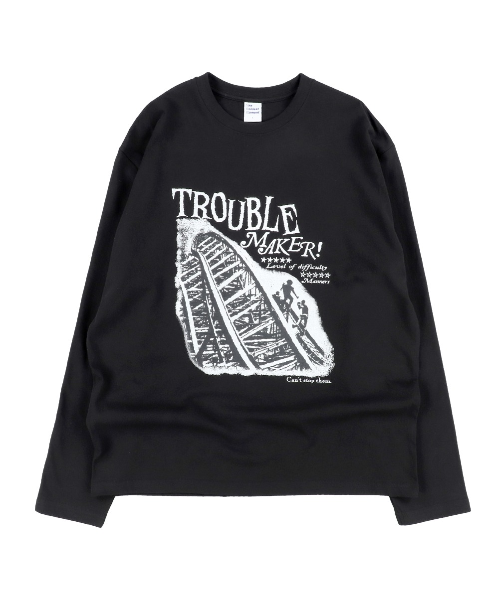 THE COLDEST MOMENT더콜디스트모먼트 TCM trouble long sleeve (black)