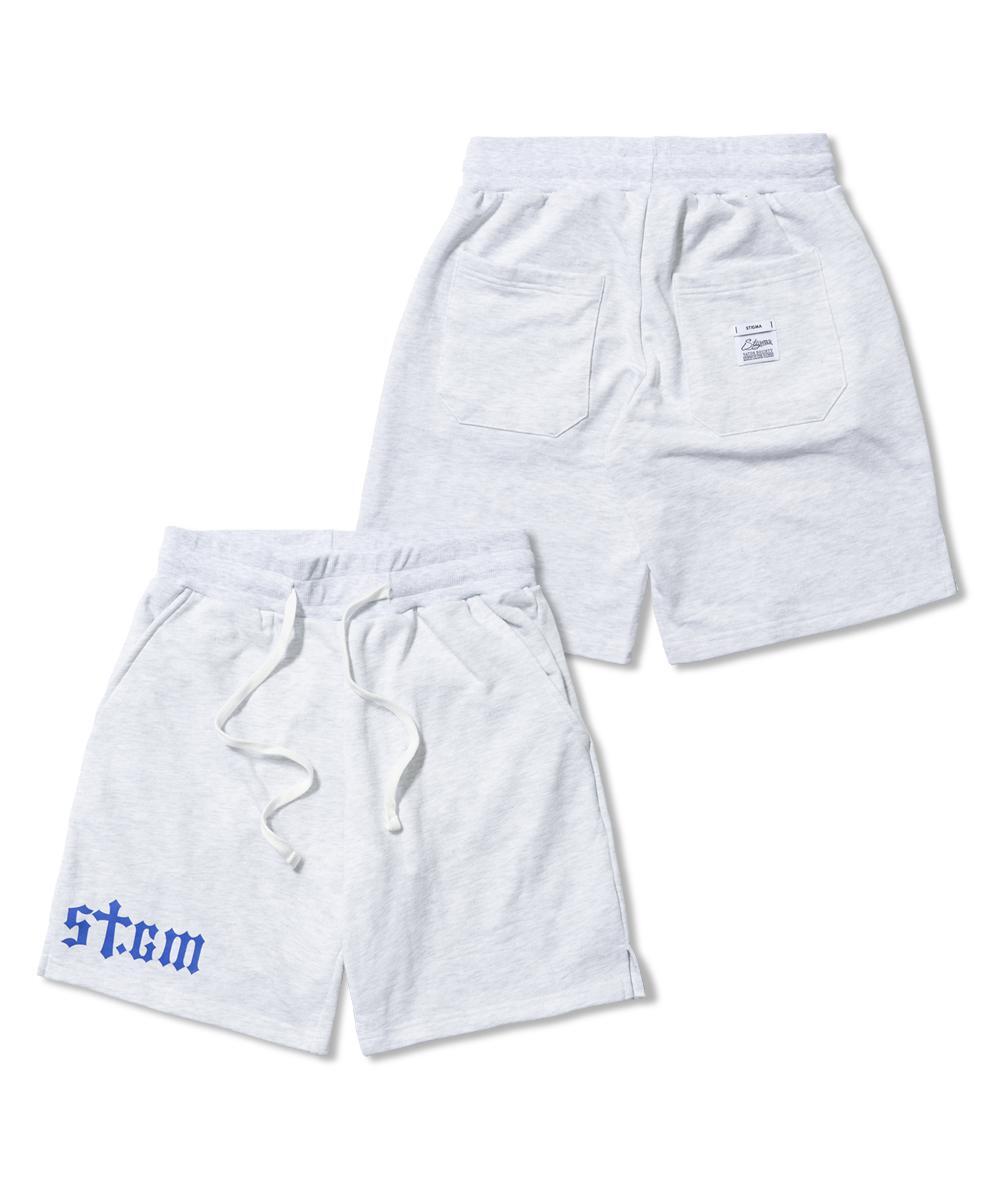 STIGMA스티그마 STGM Logo Short Pants White Melange