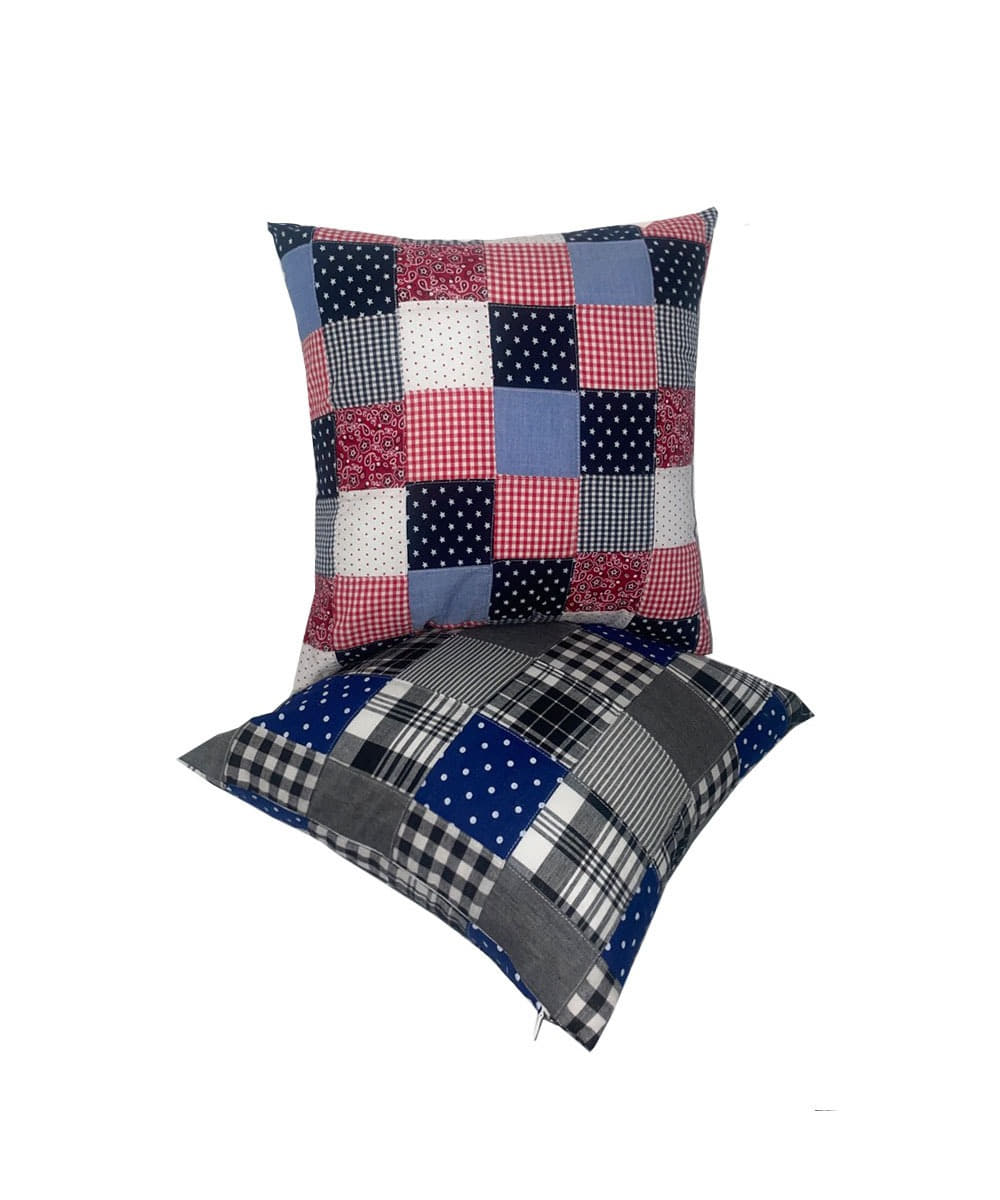 you like home유라이크홈 솜포함) patchwork cushion 패치워크 쿠션 ( 2color )