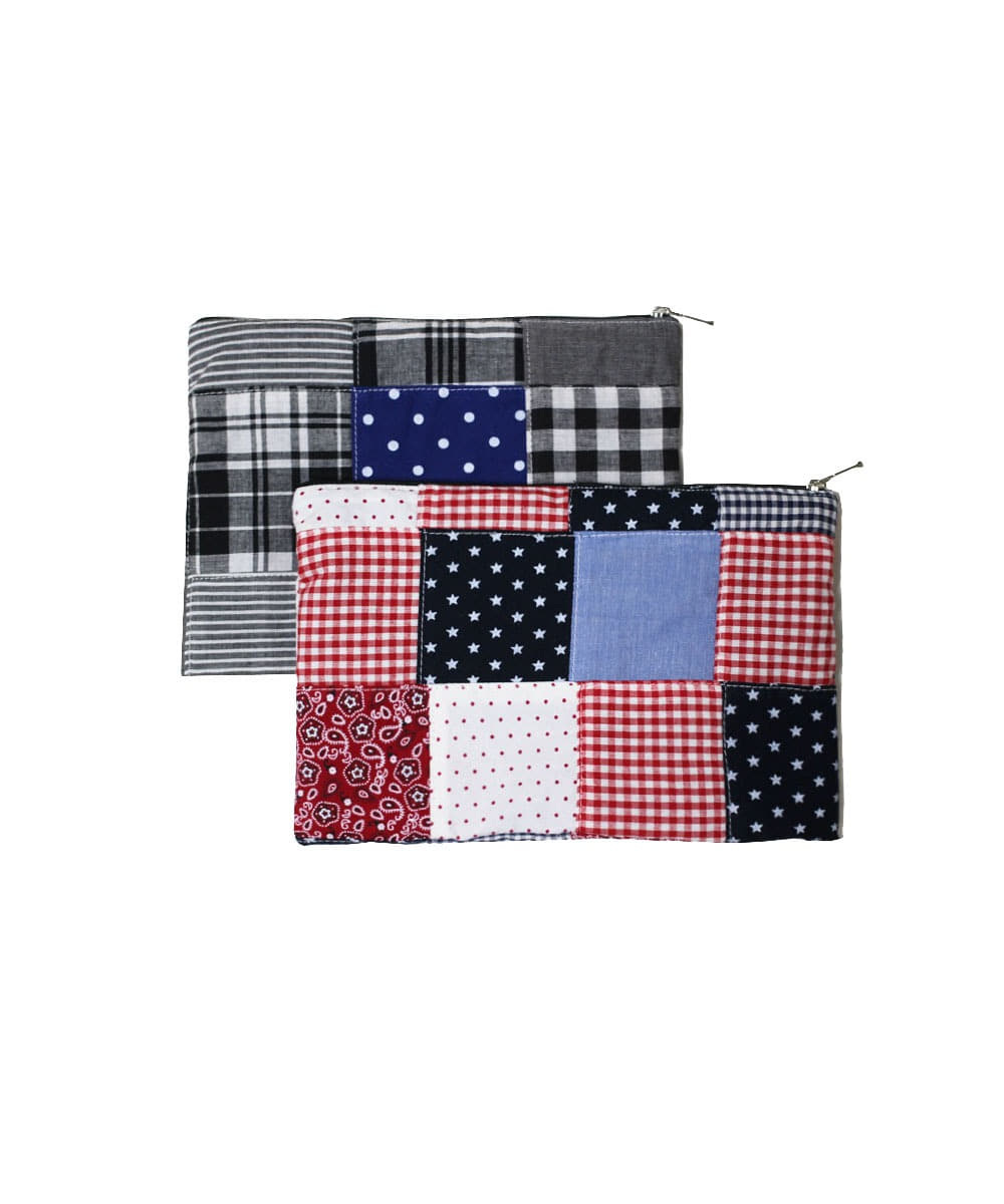 you like home유라이크홈 patchwork pouch 패치워크 파우치  ( 2color )